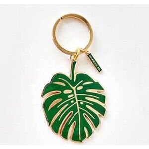 Idlewild Co. Monstera Enamel Keychain